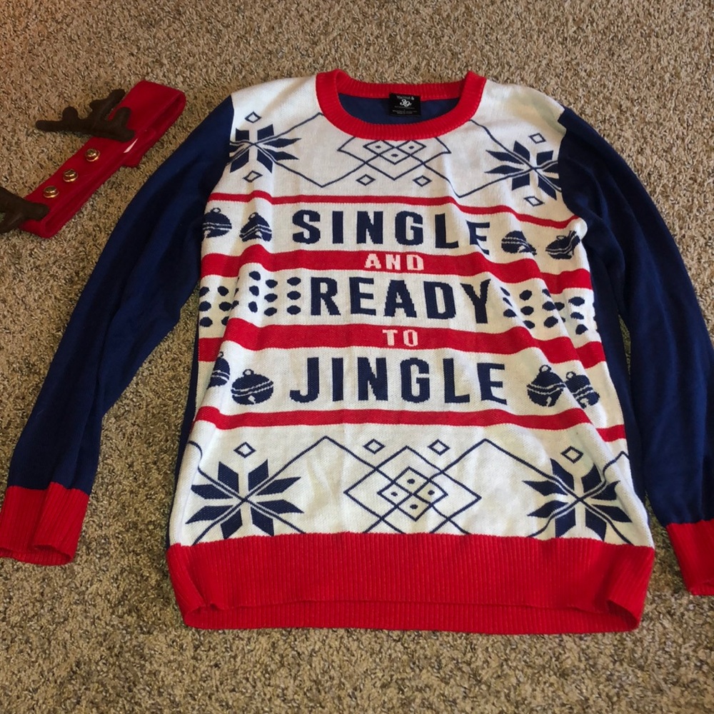 Christmas sweater + head decoration